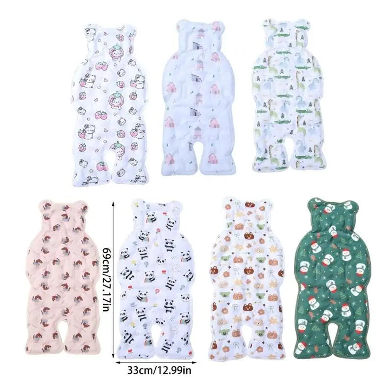 Cartoon Baby Stroller Cooling Pad | Breathable Pushchair Cushion