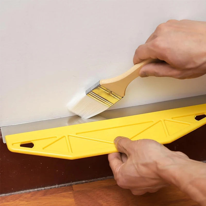 12-Inch Heavy-duty Yellow Paint Shield Edger Ergonomic Handle