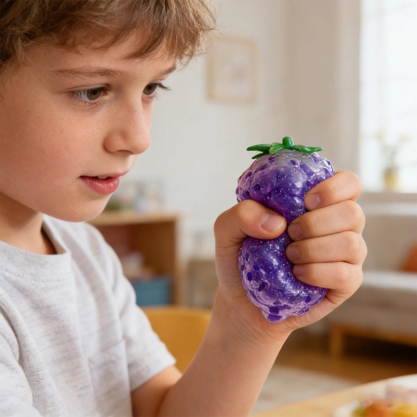 Fruit Squishy Squeeze Ball | Sensory Fidget Toy for Kids & Adults