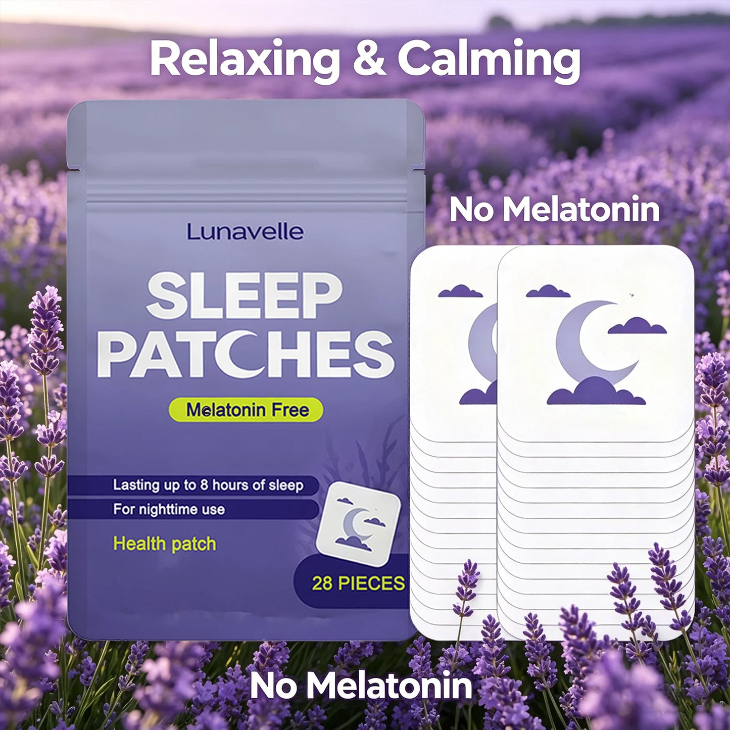 Natural Sleep Aid Patches | Melatonin-Free 8Hr Sleep Support Sleep Aid Patch Peaceful Pleasures Health and Wellness