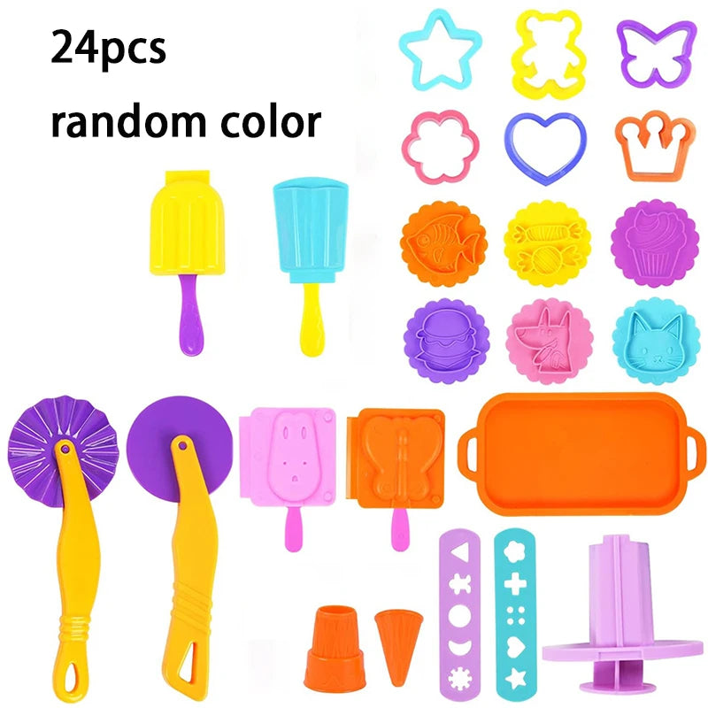 3D Ice Cream Playdough Mold Play Dough Accessories DIY Craft Toys