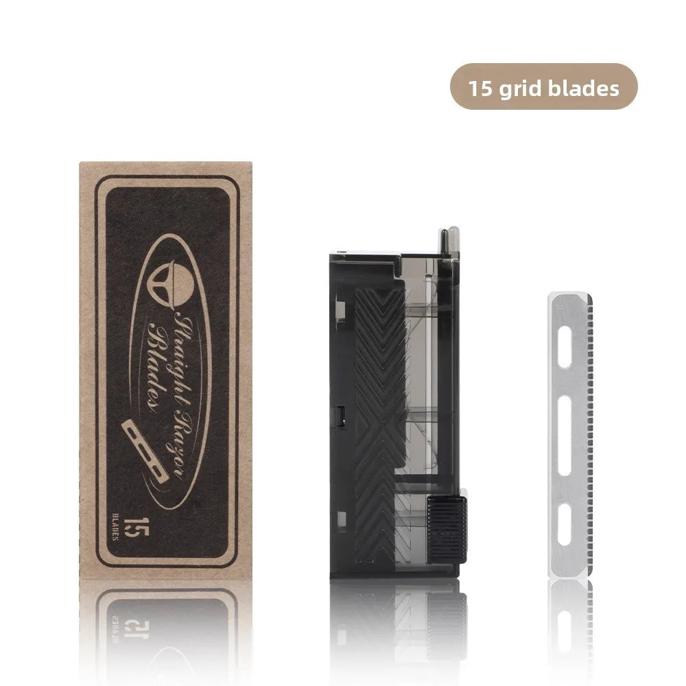 15pcs/Box Men Shaving Razor Blades Professional Barber Stainless Steel Replacement Single Side Shaver Mesh Safety Razor Knives Peaceful Pleasures Health and Wellness