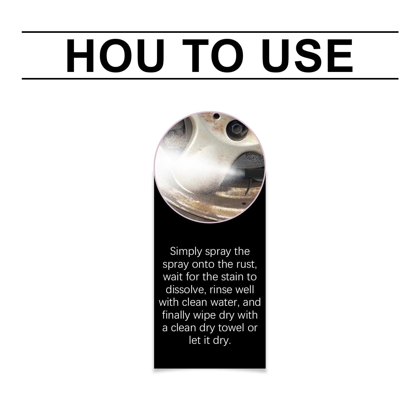 Car Rust & Iron Remover Spray – Brake Dust Cleaner 120ml Auto Rust Remover Spray Peaceful Pleasures Health and Wellness