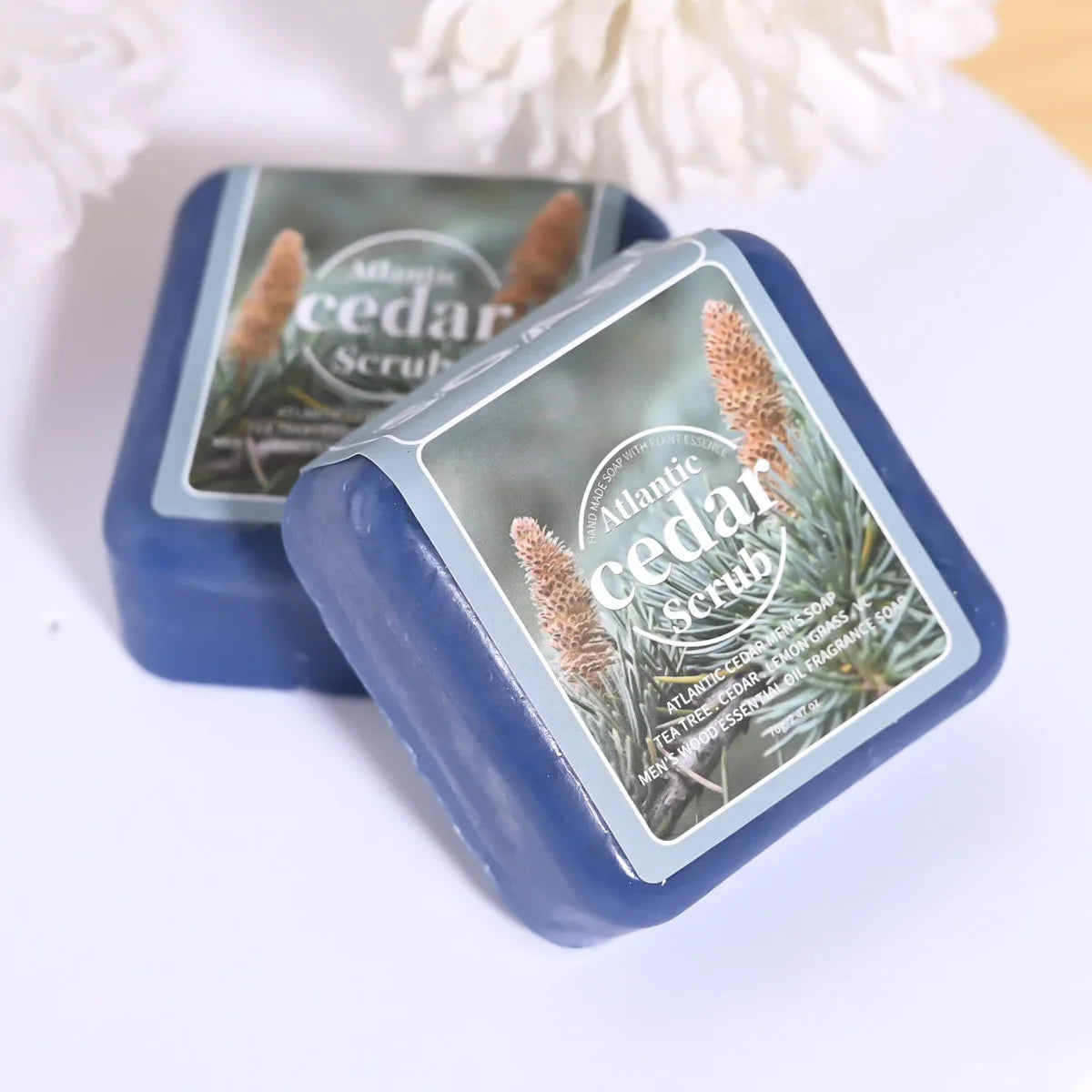 Atlantic Cedar Men's Handmade Essential Oil Soap – Deep Clean