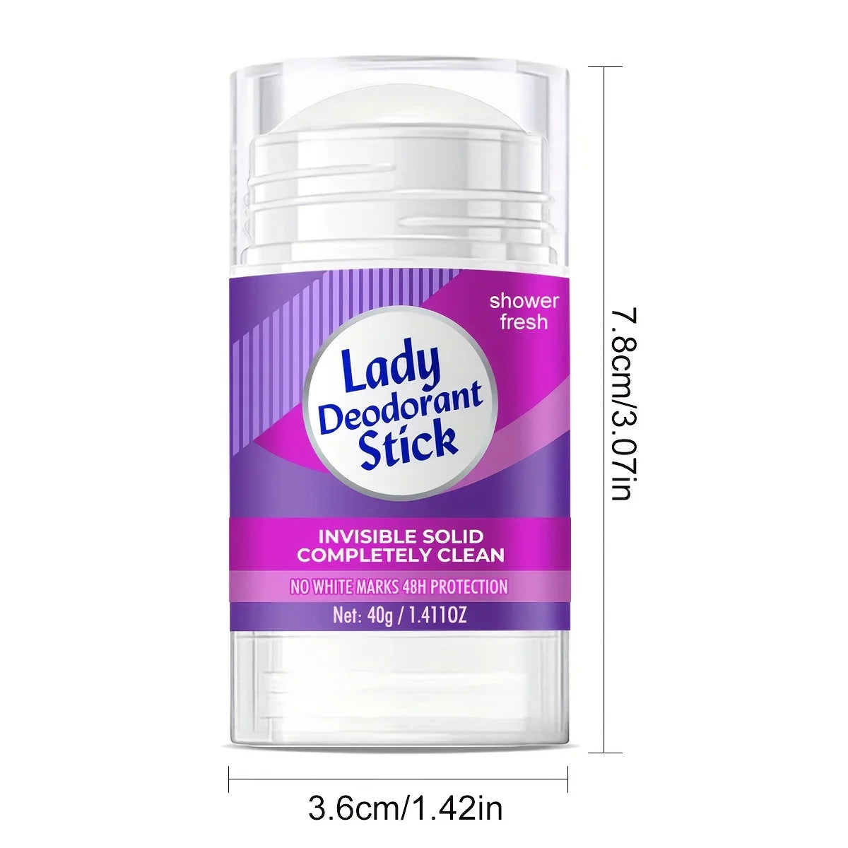 Lanemay Women's Deodorant Stick – 48Hr Invisible, No White Marks