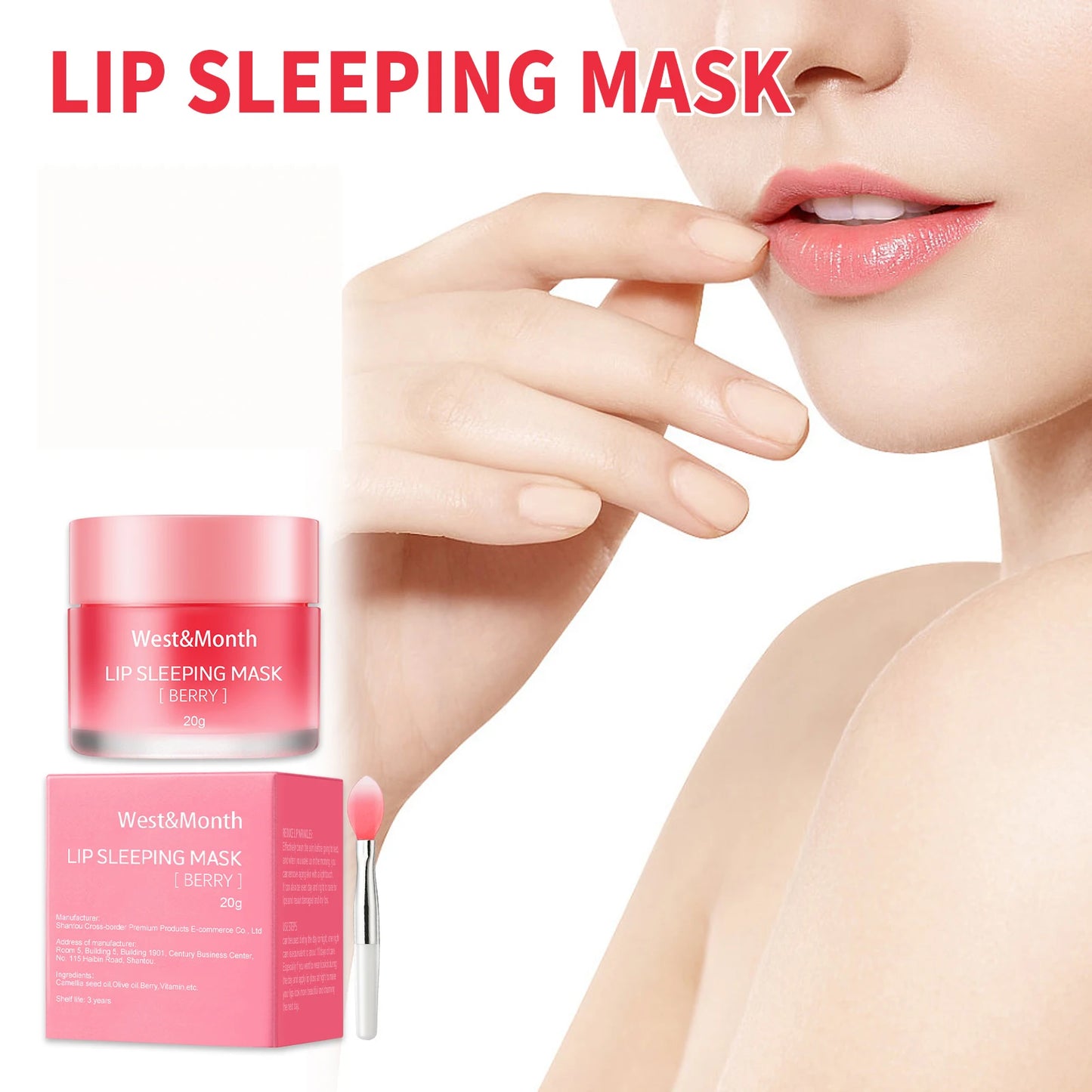 Berry Jelly Lip Sleeping Mask – Moisturizing Nourishing Lip Balm