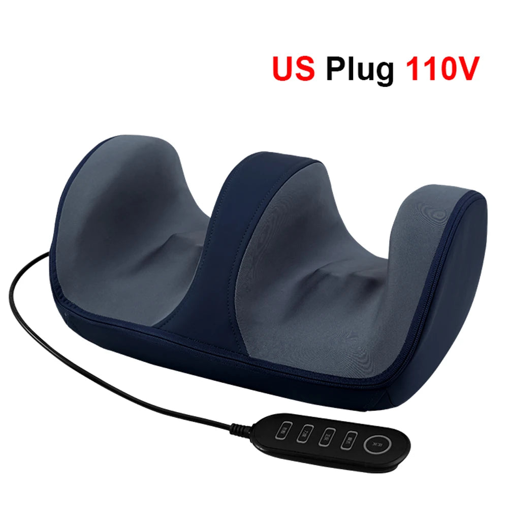 Electric Foot Massager Muscle Relaxation Leg Massager Heating Therapy Hot Compression Deep Tissue Pain Relief Foot Spa Machine Peaceful Pleasures Health and Wellness US Plug 110V 110 V
