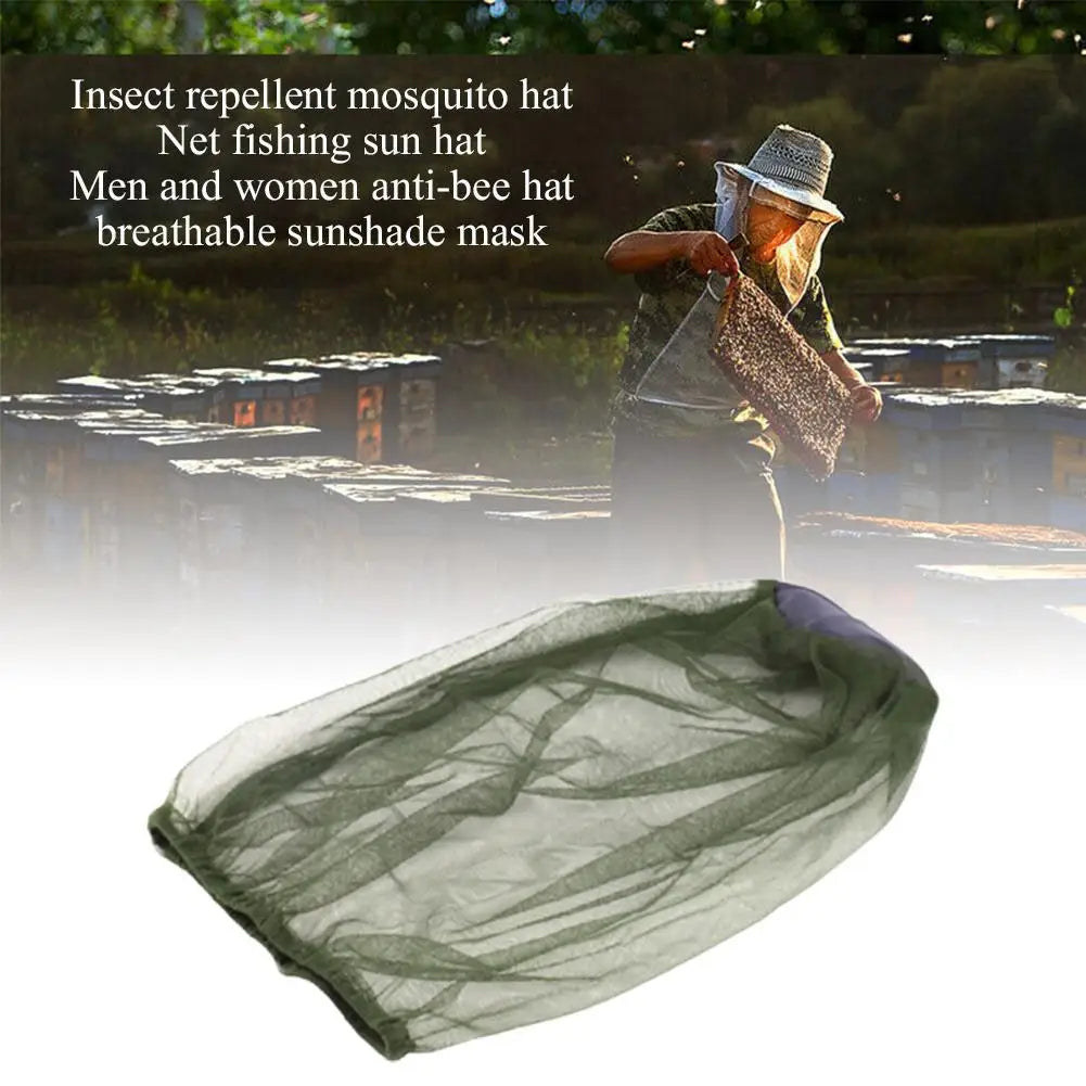 Breathable Mesh Anti Mosquito Fishing Cap Anti Gnat Hat Bug Head Net Cover Insect Mesh Outdoor Traveling Fishing Camping Peaceful Pleasures Health and Wellness