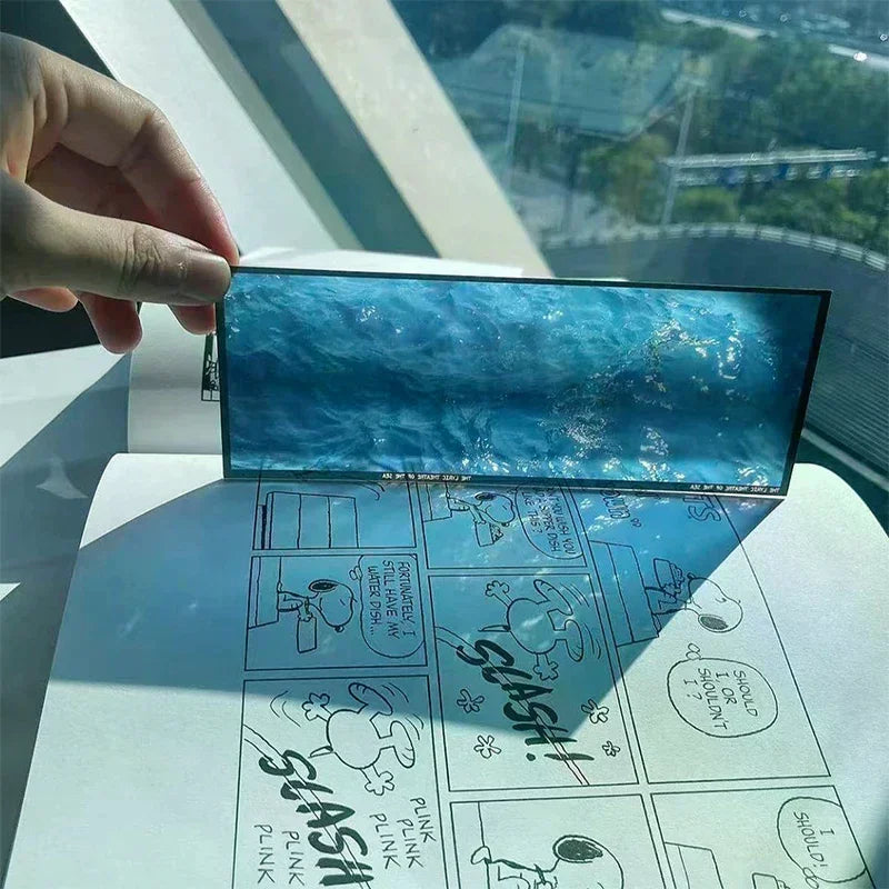 Transparent Acrylic Ocean Bookmark | Aesthetic Student Gift