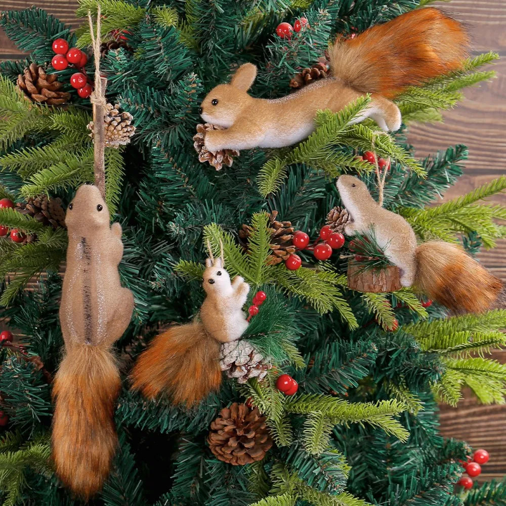 Realistic Squirrel Christmas Ornament – Xmas Tree Pendant