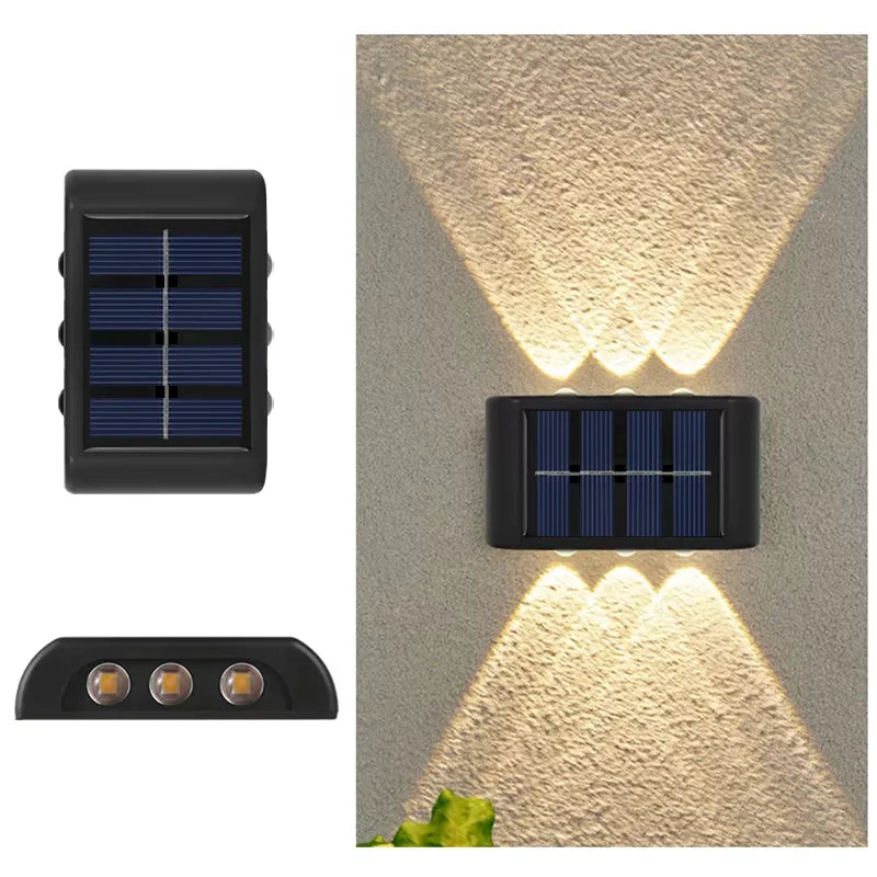 Solar LED Outdoor Wall Light | Waterproof Dusk to Dawn Lamp