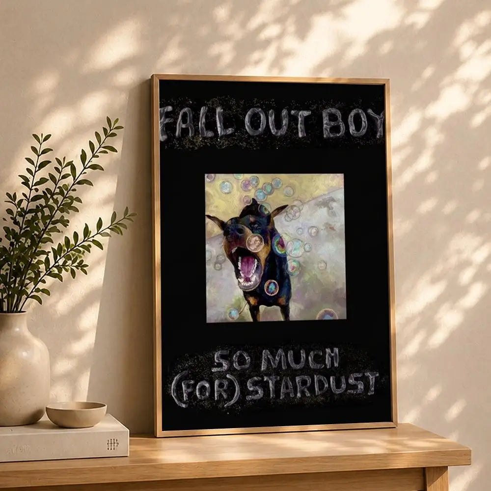 Band F-Fall Out BoyS Poster HD Self Adhesive Waterproof Wall Art Ideal for Home Office Dorm Bedroom Great Gift Peaceful Pleasures Health and Wellness