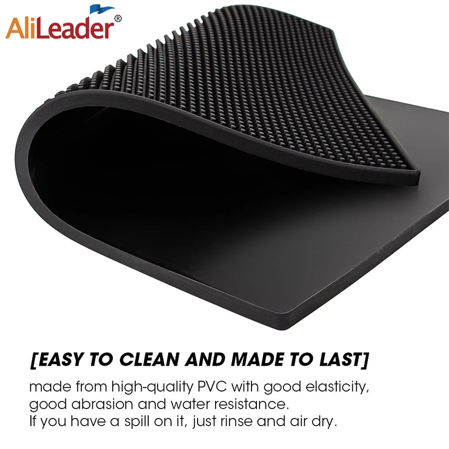 Non-Slip Mat for Barber Salon Hairdressing Tools Pad Rubber Bar Mat Coffee Maker Countertop Spill Proof Salon Accessories Peaceful Pleasures Health and Wellness