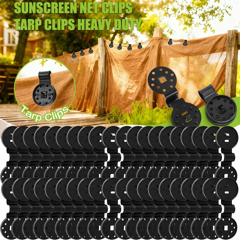 Heavy-Duty Shade Cloth Lock Grip Clips | Windproof Awning Clamps