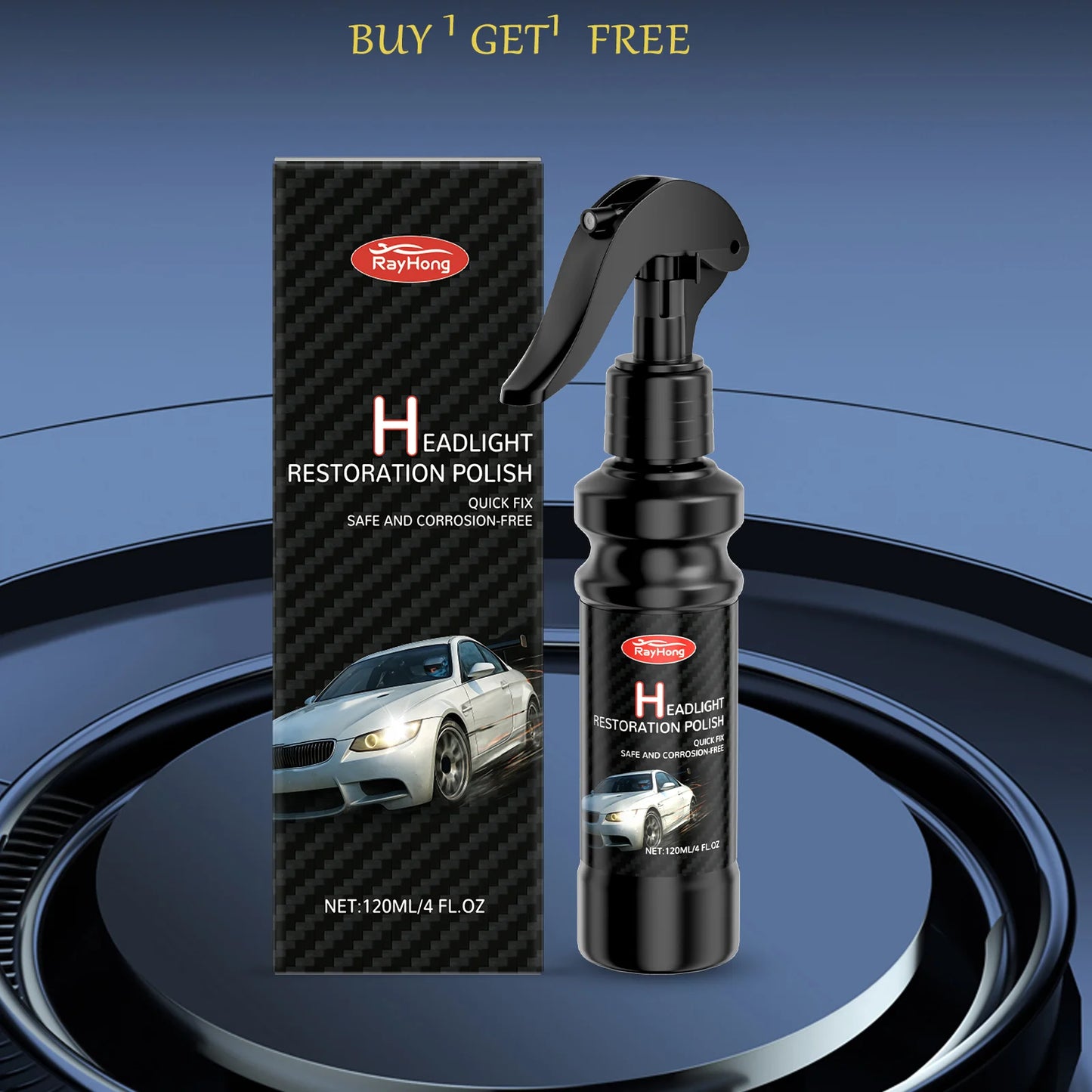 Rayhong Headlight Restoration Spray | Anti-Fog & Waterproof