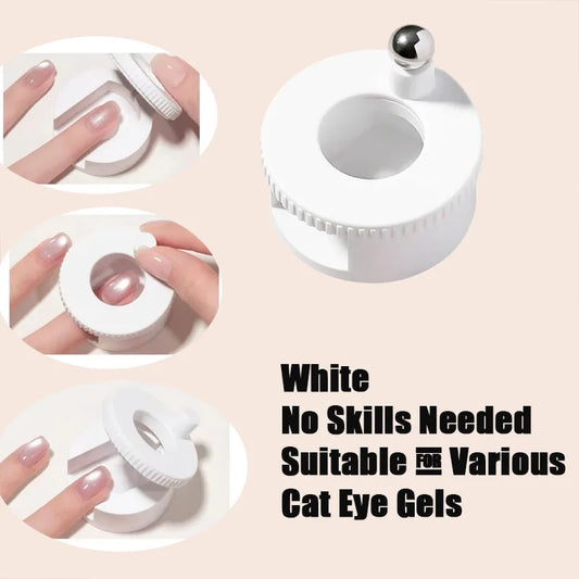 Glass Bead Cat Eye Nail Magnet | 360° Rotating Tool Nail Art Magnet Tool Peaceful Pleasures Health and Wellness