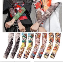 Tattood Sleeve With Floral Arm Tattoo Seamless Outdoor Cycling Tattoo And Sun Protection Sleeve 1pc Tattoo Sleeve Sleeve Sunscre Peaceful Pleasures Health and Wellness random one