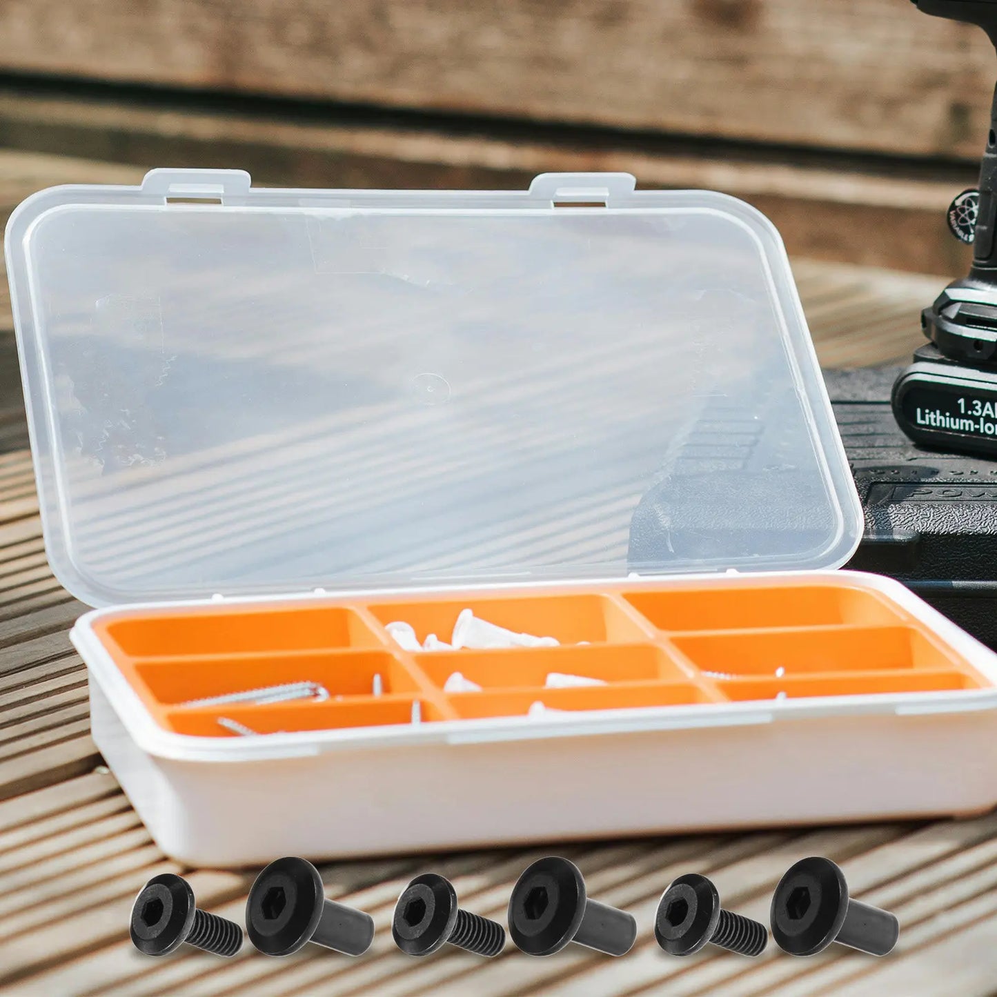 20Set Binding Post Nuts Hex Socket Black Screws Clamp Plate Kit Secure Furniture Cabinet Repair Assembly Fastener Peaceful Pleasures Health and Wellness