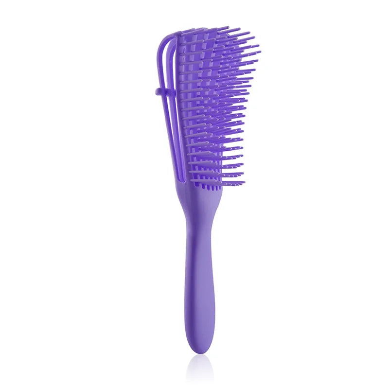 Octopus Wide Tooth Detangling Shampoo Comb | TPEE Hair Comb Hair Detangling Comb Peaceful Pleasures Health and Wellness PURPLE