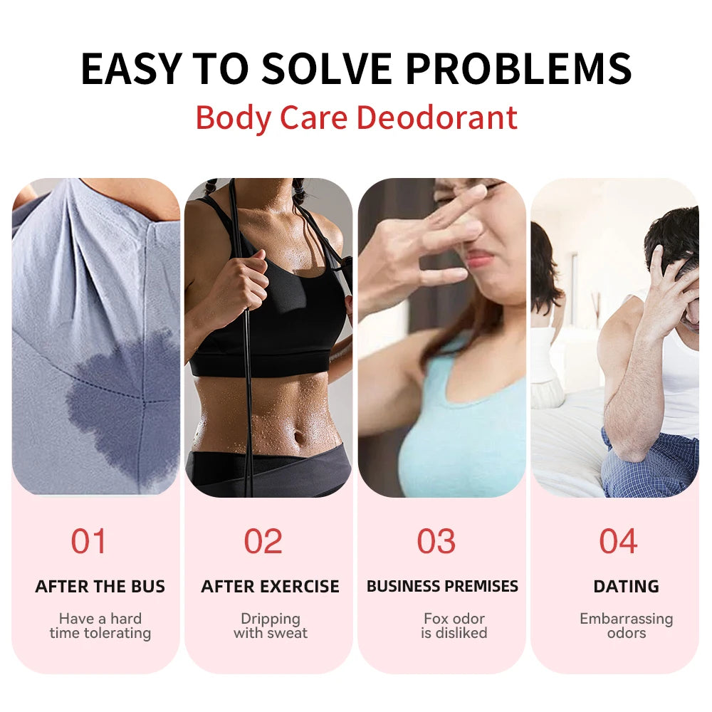 Lakerain Body Care Deodorant Long-Term Odor Control Natural Ingredients Aluminum-Free Sweet Fruity Aroma Full Body Deodorant Peaceful Pleasures Health and Wellness