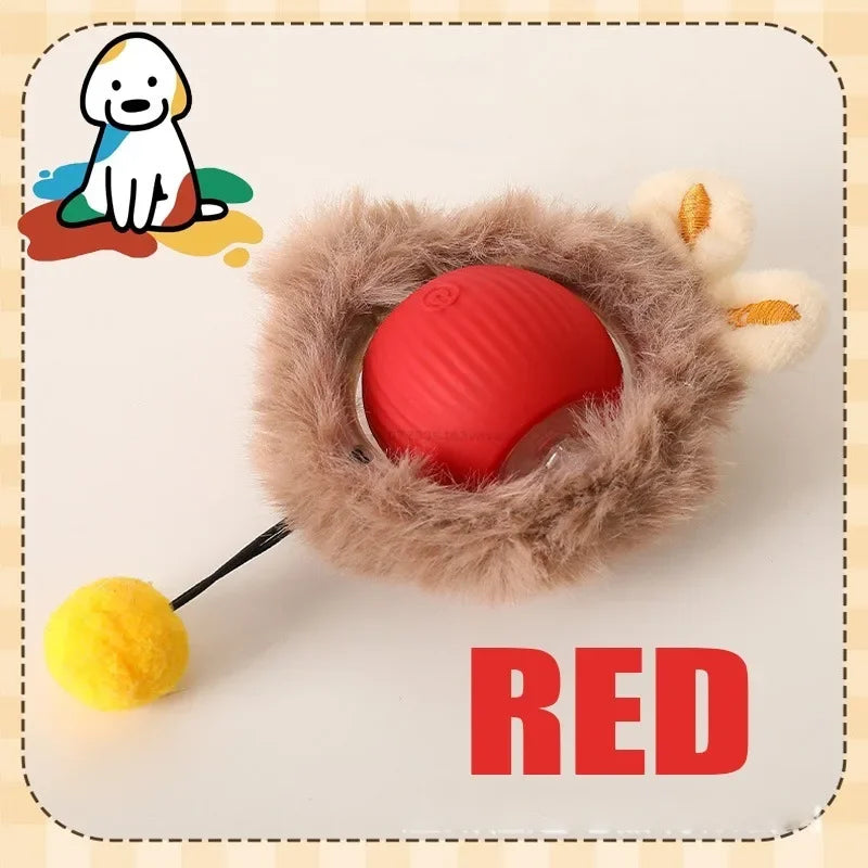 Electronic Auto-Rolling Interactive Cat Ball Toy | USB Rechargeable