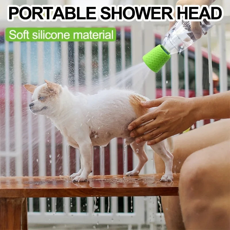 Portable Pet Shower Head – Silicone Bath Sprayer for Dogs & Cats