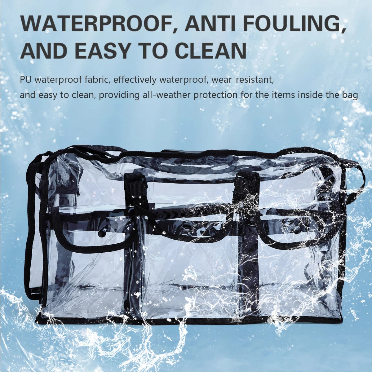 Salon Bags Makeup Take a Bath Tool Backpack Hairdressing Storage Transparent Waterpro of Travel Bag Barber Accessories Box Peaceful Pleasures Health and Wellness