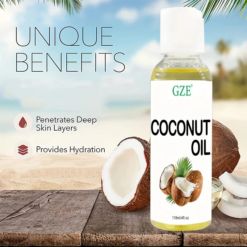 GZE Fractionated Coconut Oil | Carrier & Massage Oil 118ml Carrier Oil Peaceful Pleasures Health and Wellness