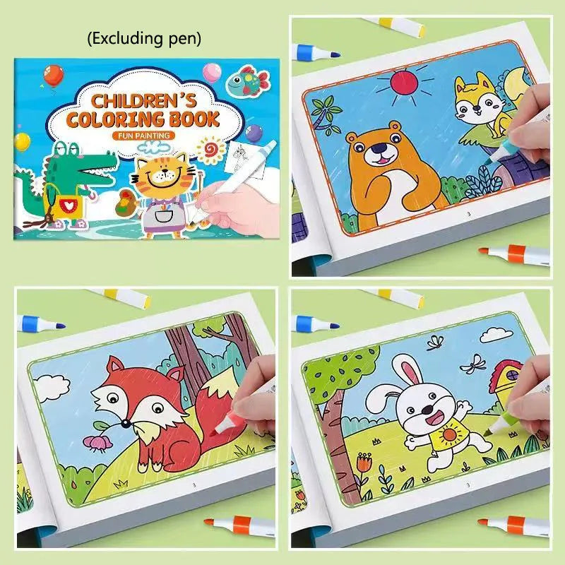Boys Girls Children's Coloring Books Animals Baby Drawing Book School