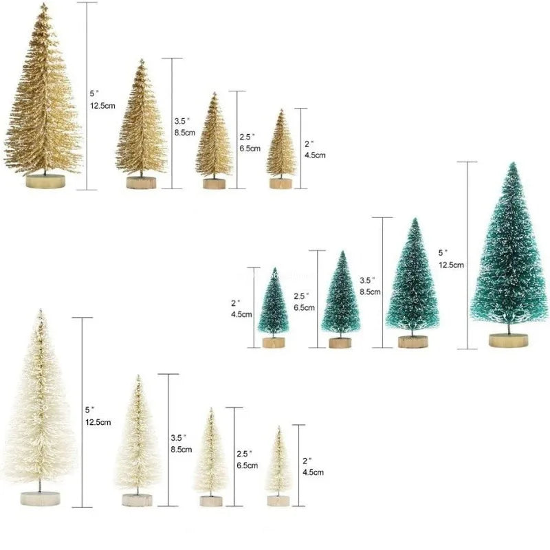 Christmas Decoration Xmas Tree Small Cedar Pine for Home Room Decor Halloween Party New Year Navidad Ornaments Accessories 2025 Peaceful Pleasures Health and Wellness