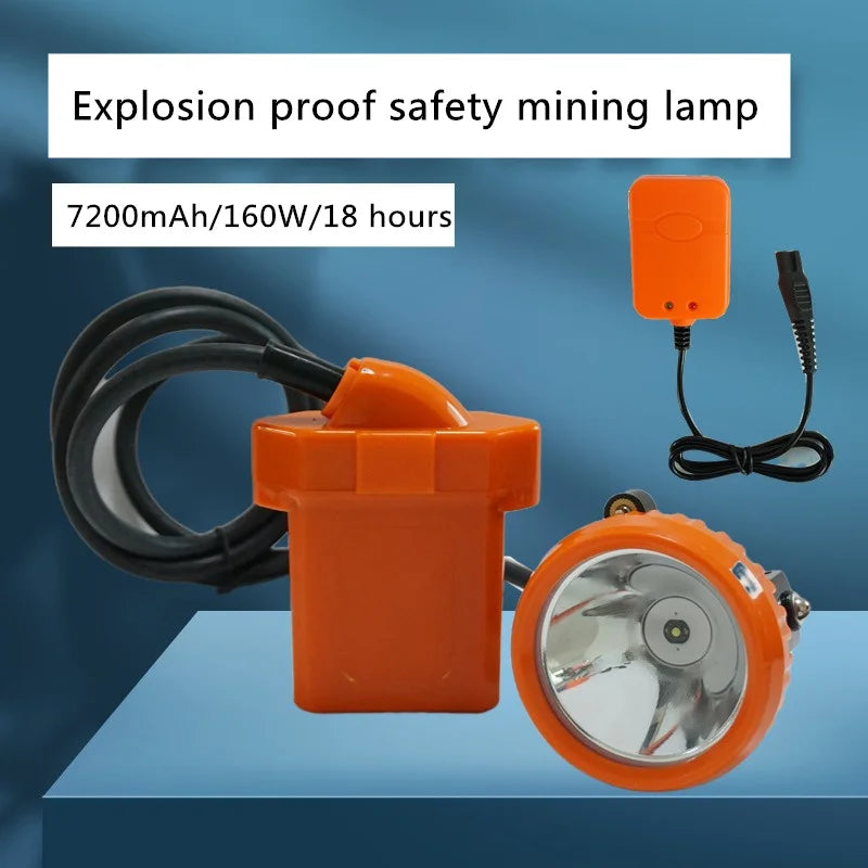 160W LED Mining Headlamp 7200mAh | Explosion-Proof Work Light