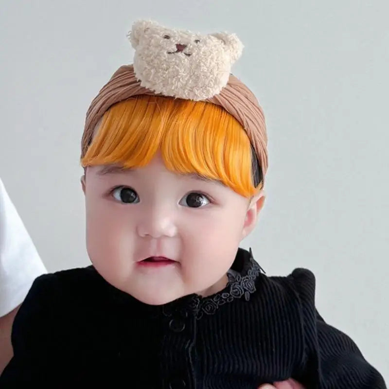 Baby Girl Bear Bangs Headband | Cute Toddler Hairband Ages 1–3