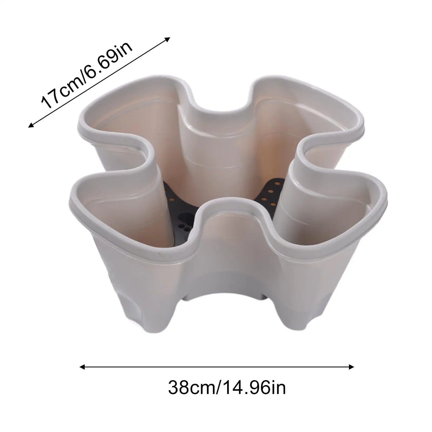 Stackable Vertical Strawberry Planter | Indoor & Outdoor Garden Pot
