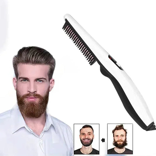 Men's Electric Hair & Beard Straightener Comb | Fast Heat Hair Straightener Comb Peaceful Pleasures Health and Wellness