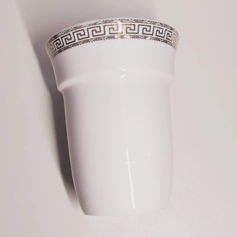 HOTAAN Ceramic Toilet Brush Holder Cup | Bathroom Accessory
