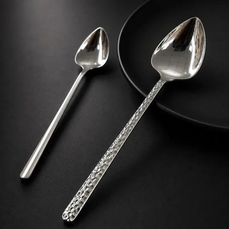 304 Stainless Steel Heart Spoon – Mirror Polished Long Handle