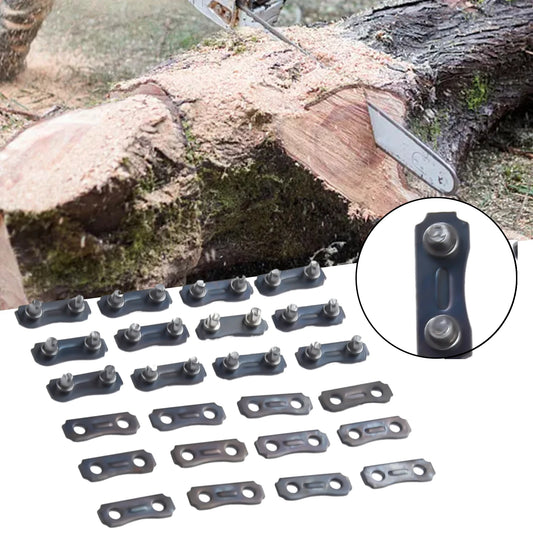 Chainsaw Chain Links Connectors 3 8 LP Tie Straps Preset Metal Garden Peaceful Pleasures Health and Wellness Default Title