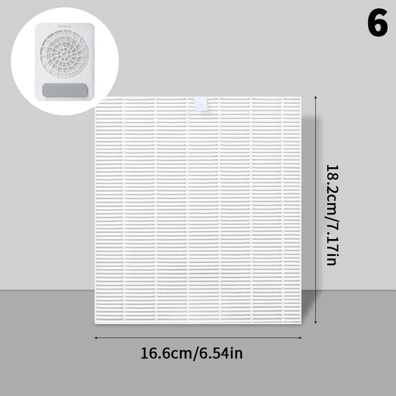 Nail Dust Collector Replacement Filter Nail Vacuum Cleaner Filter Manicure Screen Plate Brushless Nail Dust Extractor Filter Peaceful Pleasures Health and Wellness 6