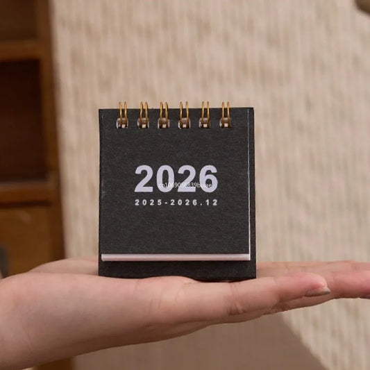 2026 Kawaii Mini Desk Calendar – Daily & Monthly Planner Mini Desk Calendar Peaceful Pleasures Health and Wellness