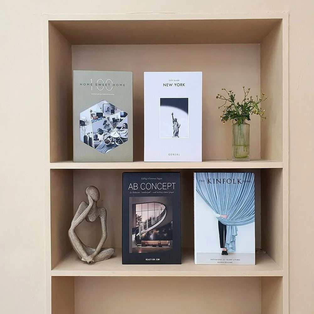 Fashion Fake Books Ornament Simple Shooting Props Decorative Imitation Book Coffee Table Decoration Home Decor Peaceful Pleasures Health and Wellness