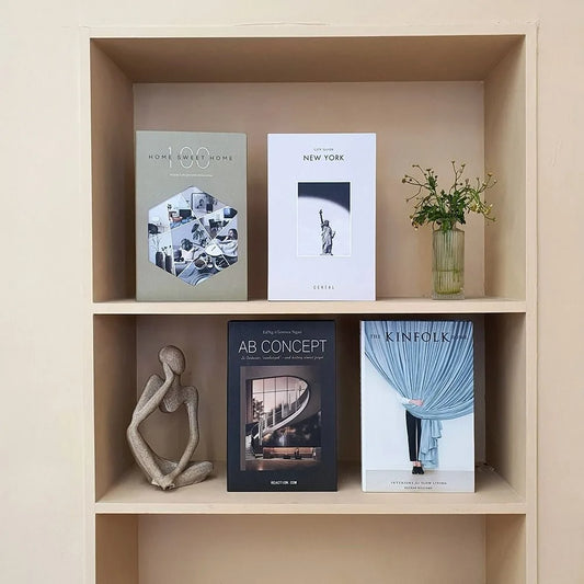 Fashion Fake Books Ornament Simple Shooting Props Decorative Imitation Book Coffee Table Decoration Home Decor Peaceful Pleasures Health and Wellness