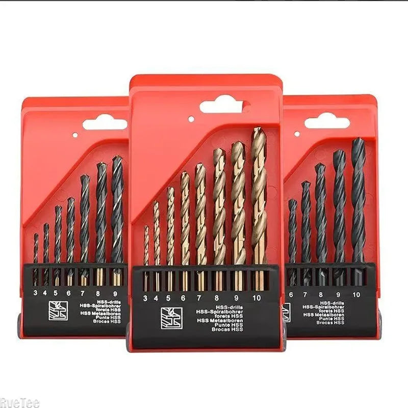 M35 Cobalt HSS Twist Drill Bits Set – Metal & Stainless Steel