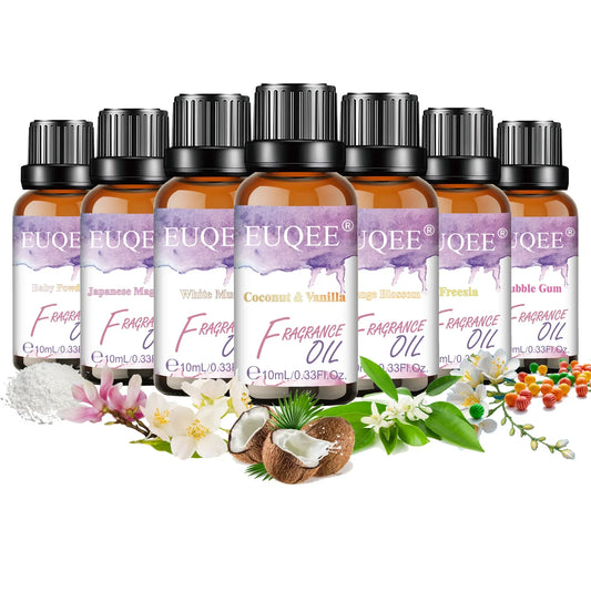 EUQEE 10ml Aromatherapy Fragrance Oil for Diffuser | 6 Scents Aromatherapy Fragrance Oil Oasis Select