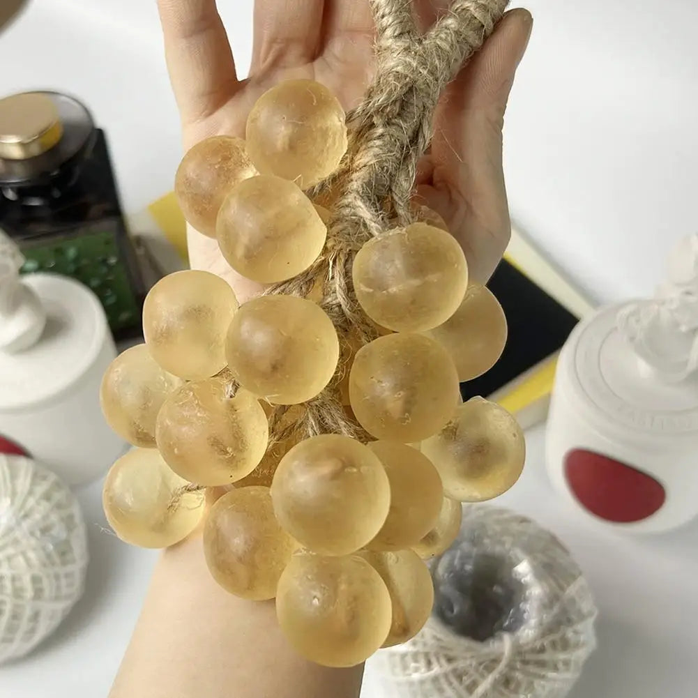Handmade Grape Cluster Soap on a Rope – Aromatic Natural Plant Soap Bar Gift with Box | Home Decor Bath Soap Peaceful Pleasures Health and Wellness
