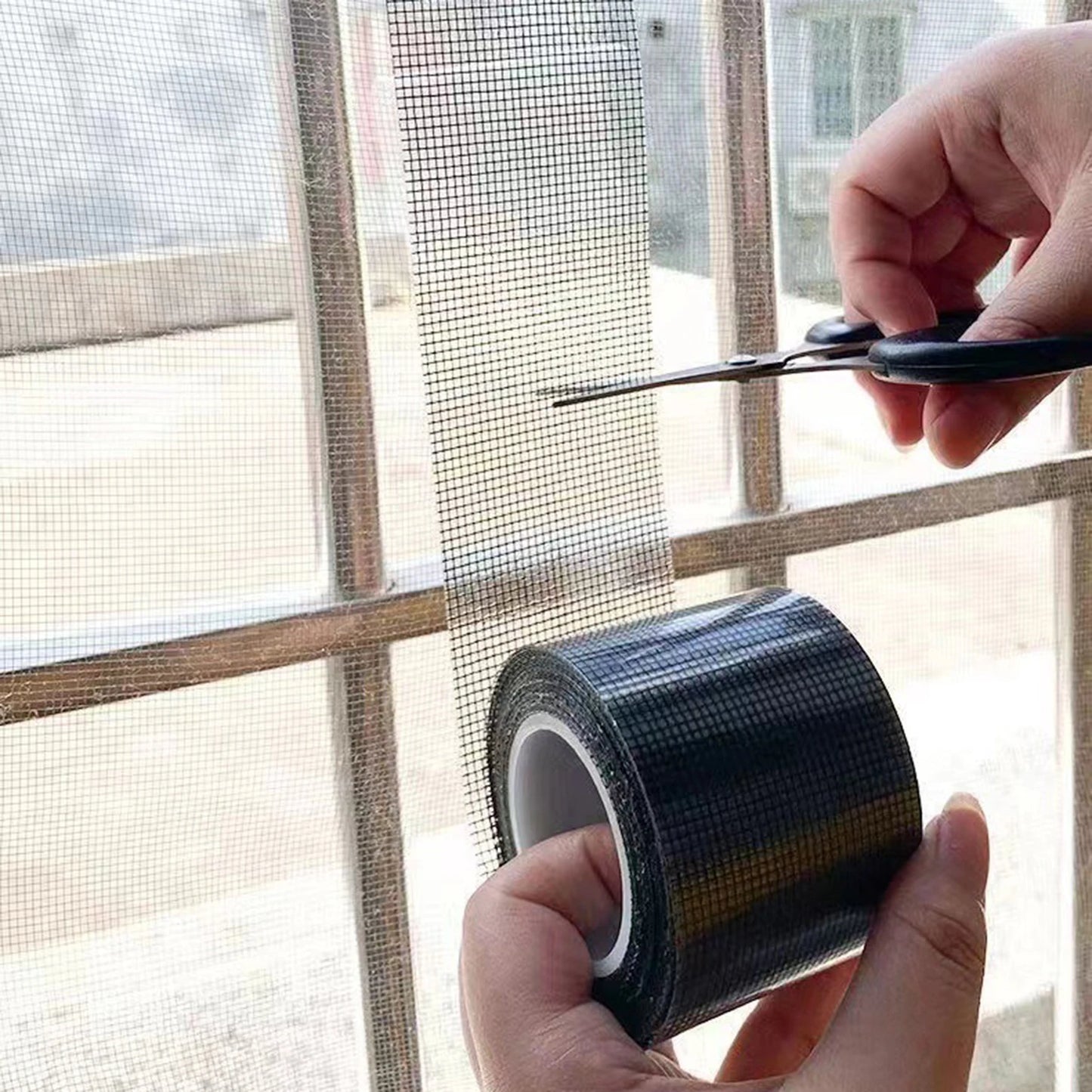 Window Screen Patch Repair Kit Door Window Fly Lanai Screen Repair Patch Tape Mesh Repair Tape Seal for Window and Screen Door Peaceful Pleasures Health and Wellness