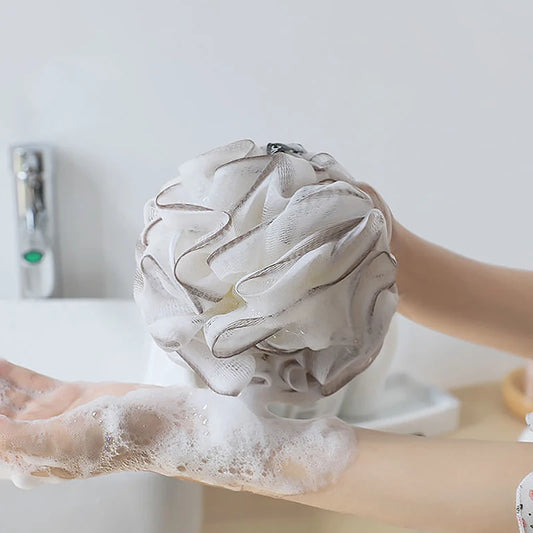 Large Mesh Bath Sponge Ball – Exfoliating Body Scrubber Bath Sponge Scrubber Peaceful Pleasures Health and Wellness A4