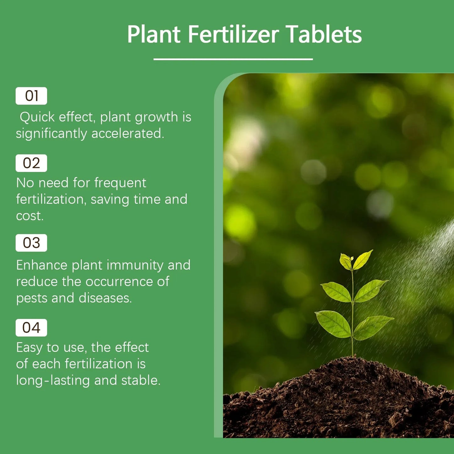 22-Pack Slow-Release Organic Fertilizer Tablets – NPK Plants