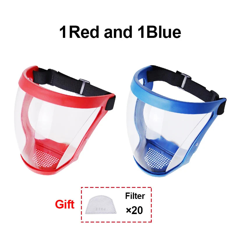Transparent Full Face Shield – Reusable Kitchen & Work Protector