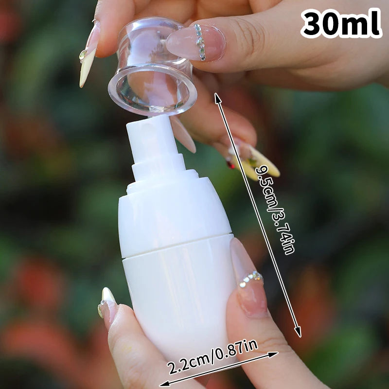 30/50/100ml Plastic Cream Shampoo Pump Bottle Portable Refillable Lotion Bottles Spray Container Essential Oil Travel Tools Peaceful Pleasures Health and Wellness 30ml spray bottle