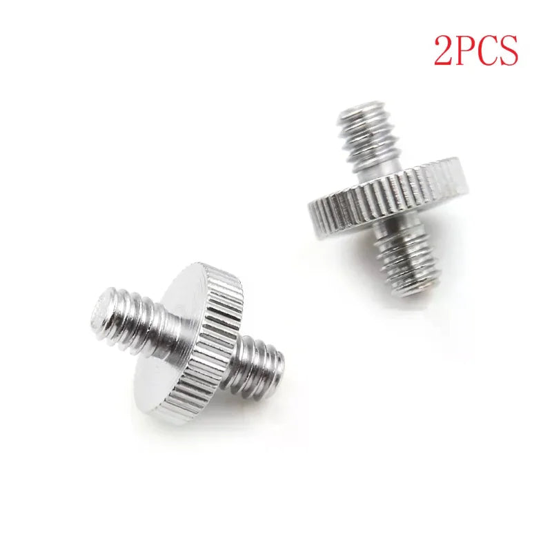 1/4-20 Male to Male Screw Adapter for Camera & Tripod – 2 Pack